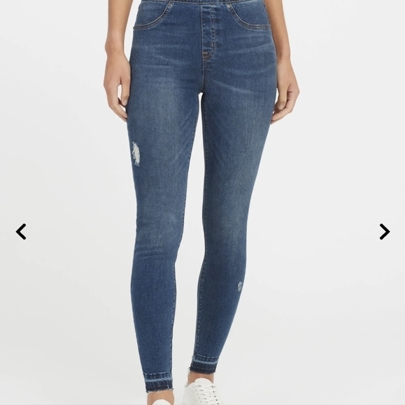 SPANX Distressed Ankle Skinny Jeans S - Picture 4 of 16